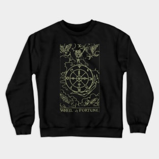 Golden Tarot - The Wheel of Fortune Crewneck Sweatshirt